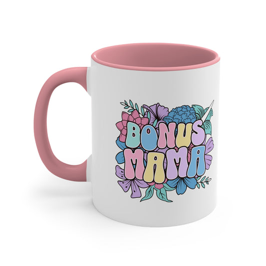 "Bonus Mama" Coffee Mug, 11oz (name customization for +$5)