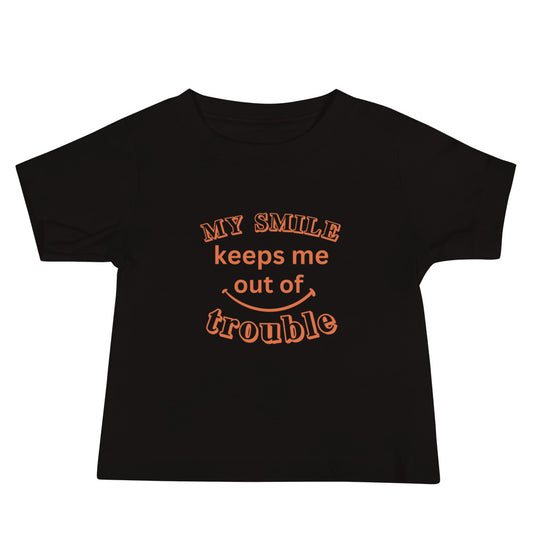 "My Smile" Baby Jersey Short Sleeve Tee