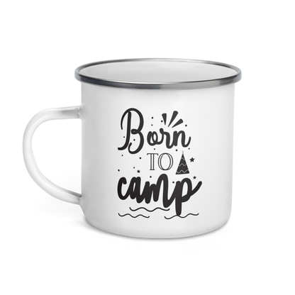 "Happy Camper" Enamel Mug