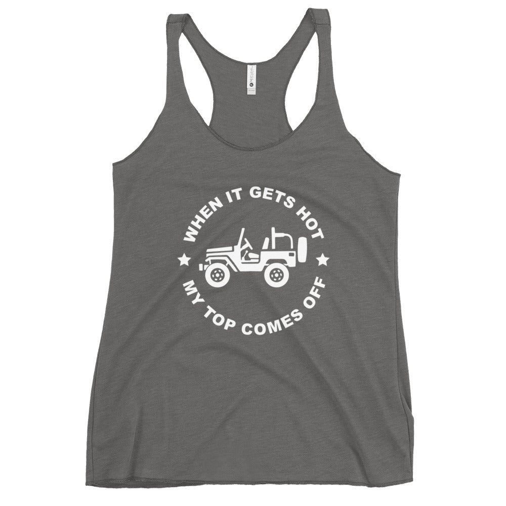 "My Top Comes Off" - Women's Racerback Tank