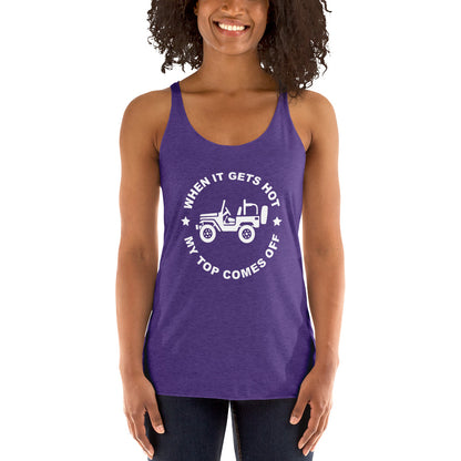 "My Top Comes Off" - Women's Racerback Tank