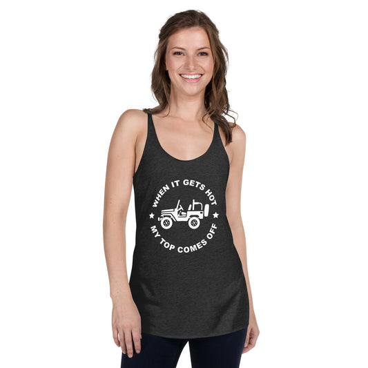 "My Top Comes Off" - Women's Racerback Tank