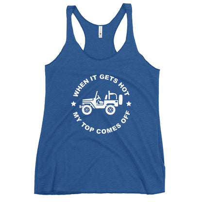 "My Top Comes Off" - Women's Racerback Tank