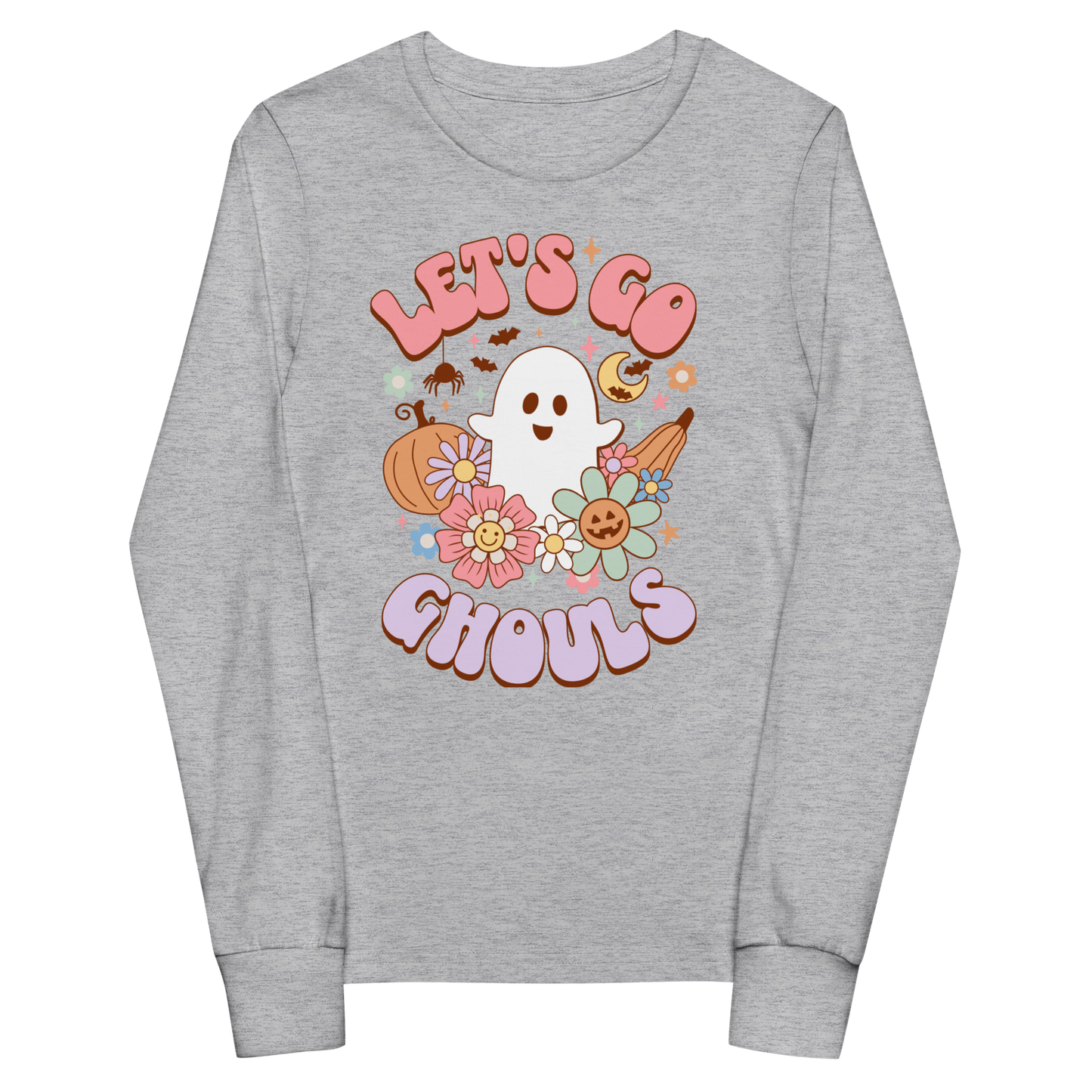 "Let's Go Ghouls" Youth long sleeve Halloween tee