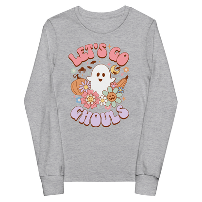 "Let's Go Ghouls" Youth long sleeve Halloween tee