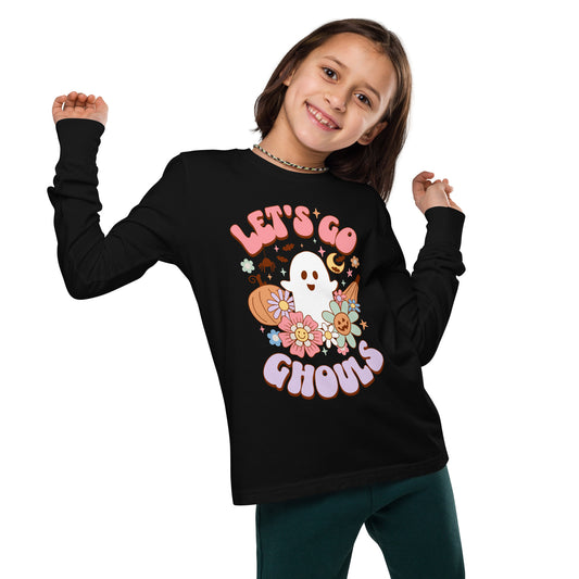 "Let's Go Ghouls" Youth long sleeve Halloween tee