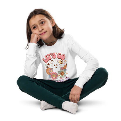 "Let's Go Ghouls" Youth long sleeve Halloween tee