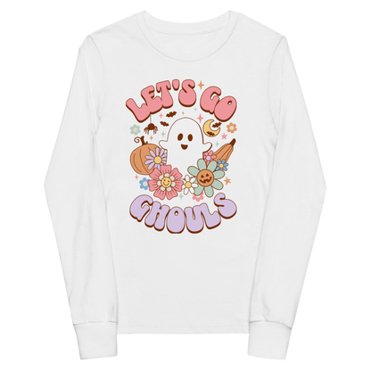 "Let's Go Ghouls" Youth long sleeve Halloween tee