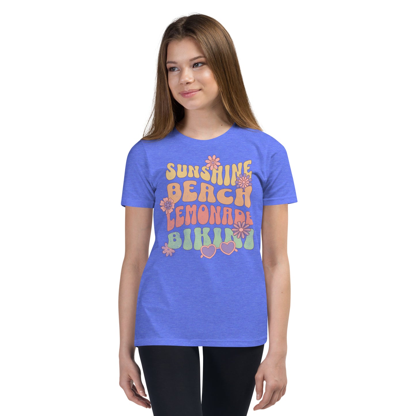 "Sunshine and Beach" Youth Short Sleeve T-Shirt