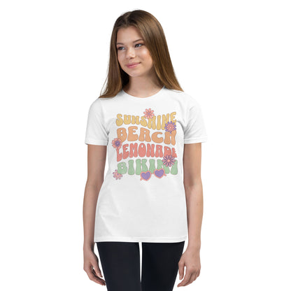 "Sunshine and Beach" Youth Short Sleeve T-Shirt